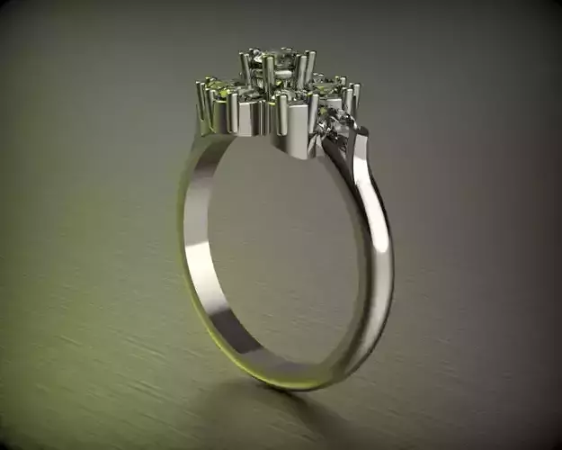 Ring pear stones 3D print model