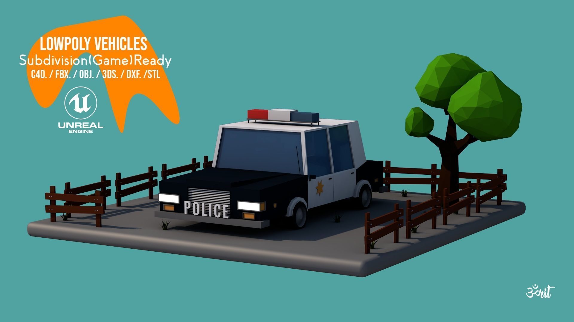 Lowpoly Vehicles Pack - Subdivision-Game-Ready Low-poly 3D model_3