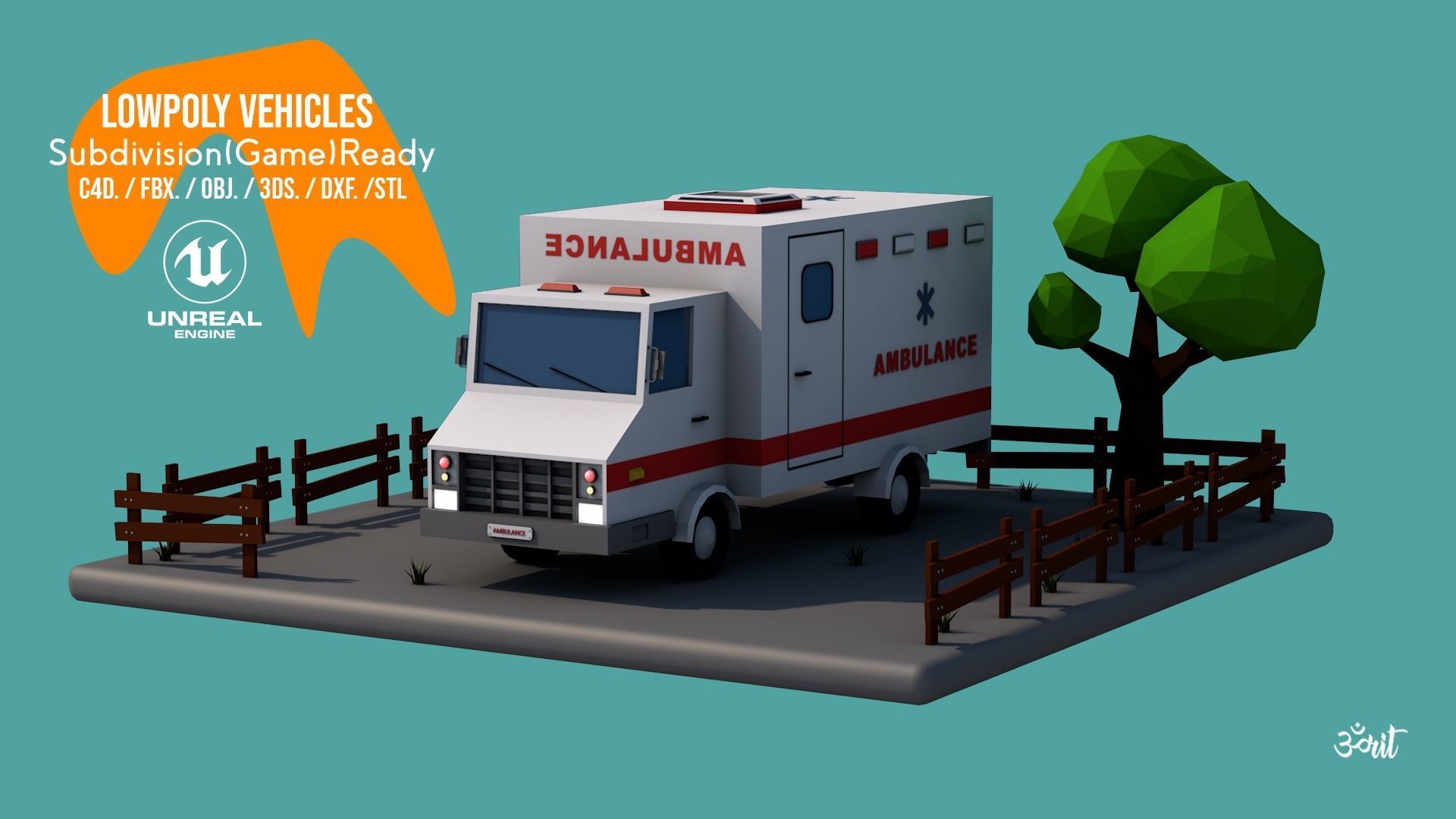 Lowpoly Vehicles Pack - Subdivision-Game-Ready Low-poly 3D model_1