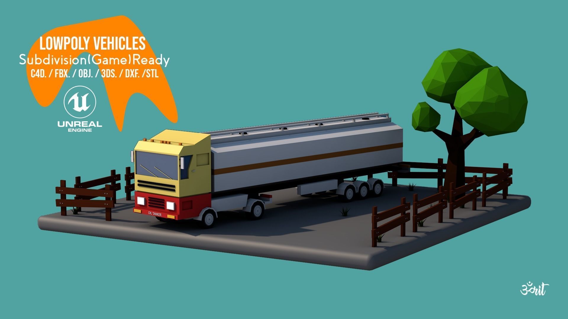 Lowpoly Vehicles Pack - Subdivision-Game-Ready Low-poly 3D model_17