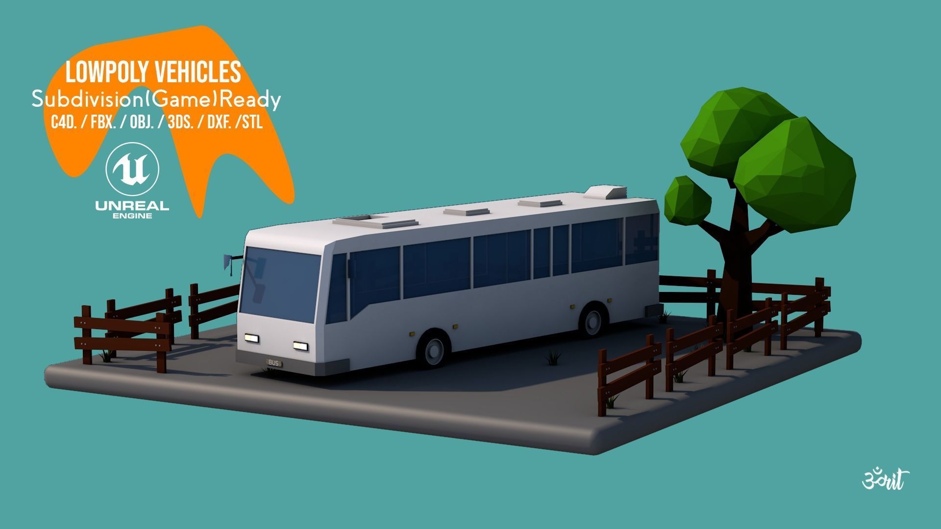 Lowpoly Vehicles Pack - Subdivision-Game-Ready Low-poly 3D model_11