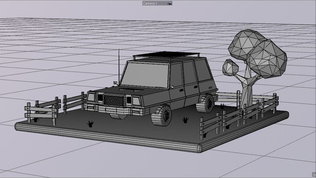 Lowpoly Vehicles Pack - Subdivision-Game-Ready Low-poly 3D model_8