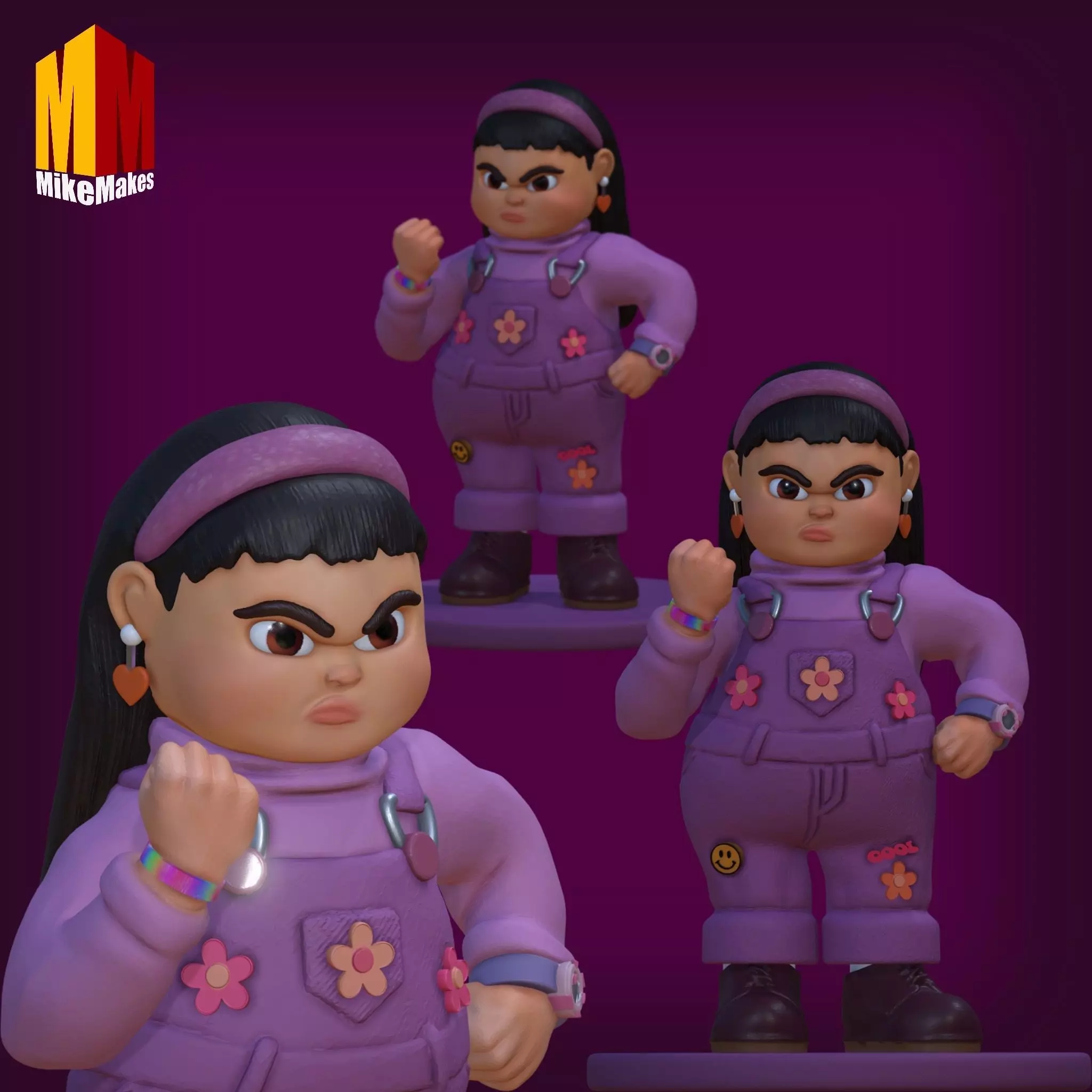 TURNING RED ABBY FIGURINE 3D print model