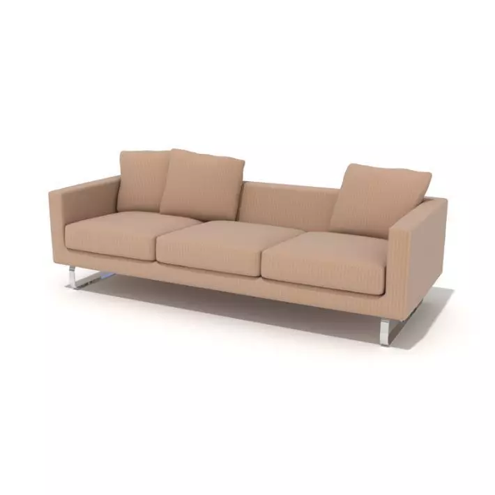 Luxury Sofa Set 3D model_0