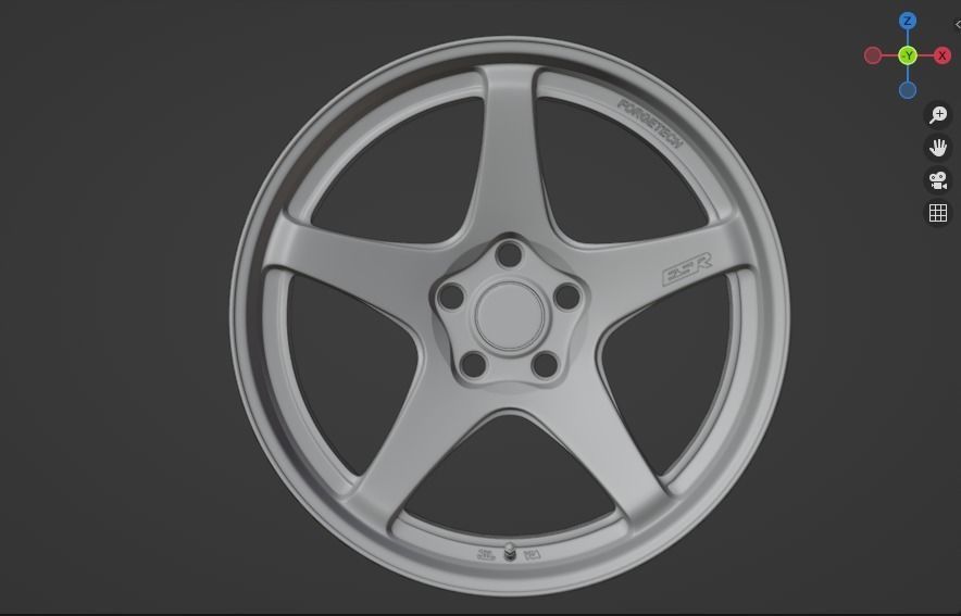 ESR AP5 FORGETECH Low-poly 3D model_5