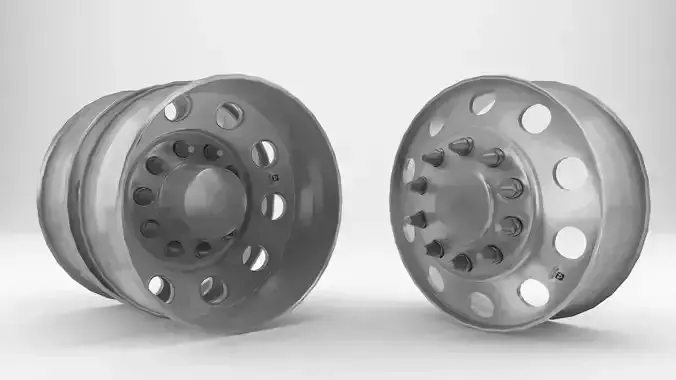 10 LUG ALCOA MILLED WHEELS