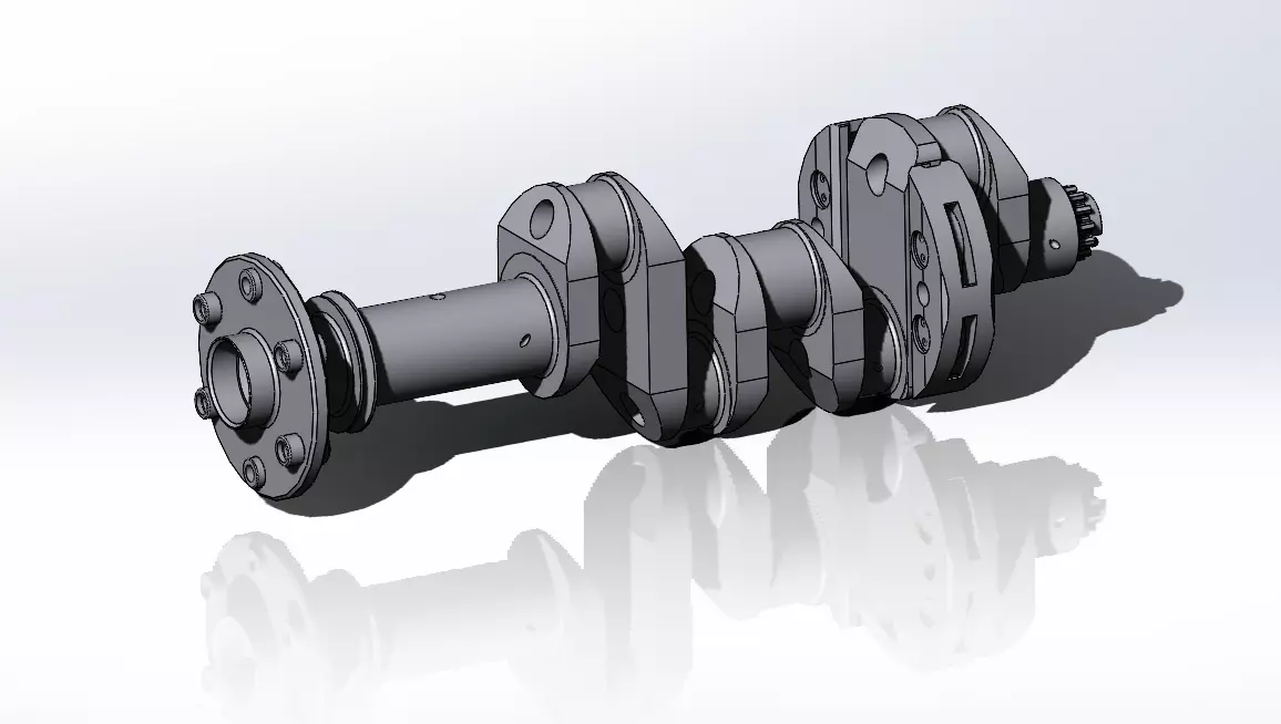 Crankshaft Assembly Lycoming IO-390 3D model_0