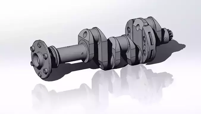 Crankshaft Assembly Lycoming IO-390 3D model