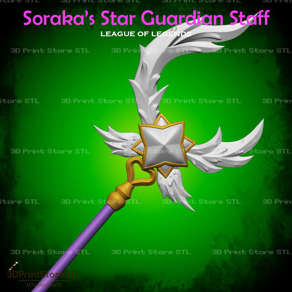 Sorakan Star Guardian Cosplay League of Legends - STL File 3D print model_1