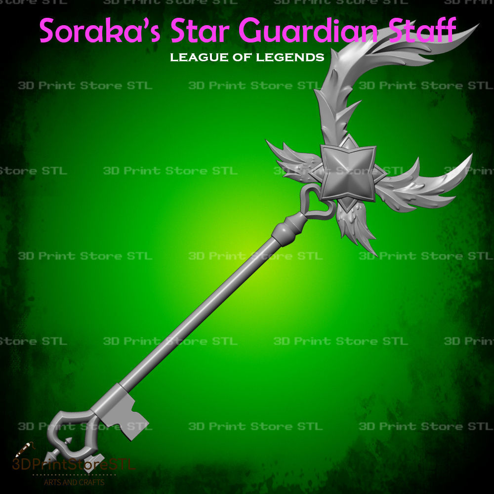 Sorakan Star Guardian Cosplay League of Legends - STL File 3D print model_2