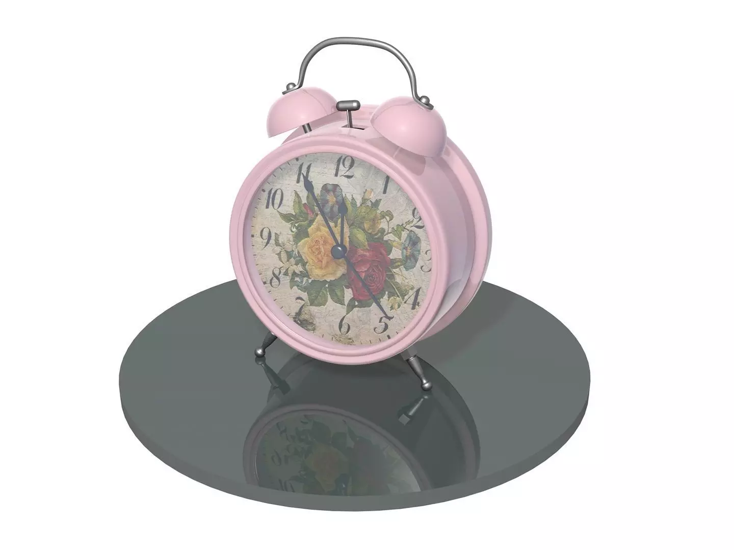 Alarm clock 7 textures 3D model