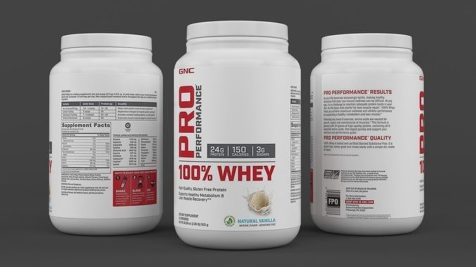 Protein Powder 3D model