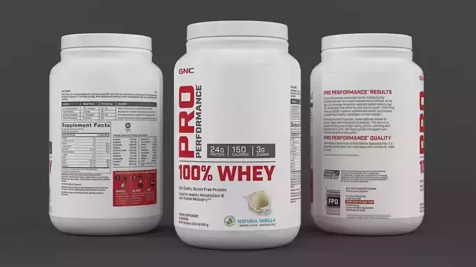 Protein Powder 3D model