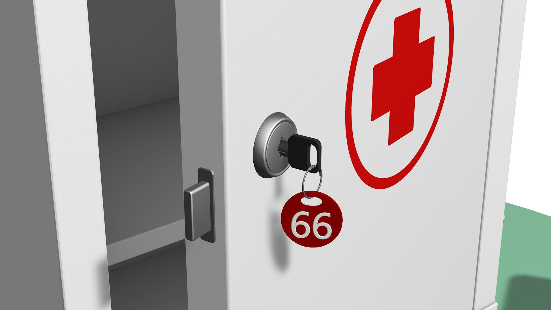 Medical set first aid kit 3D model_4