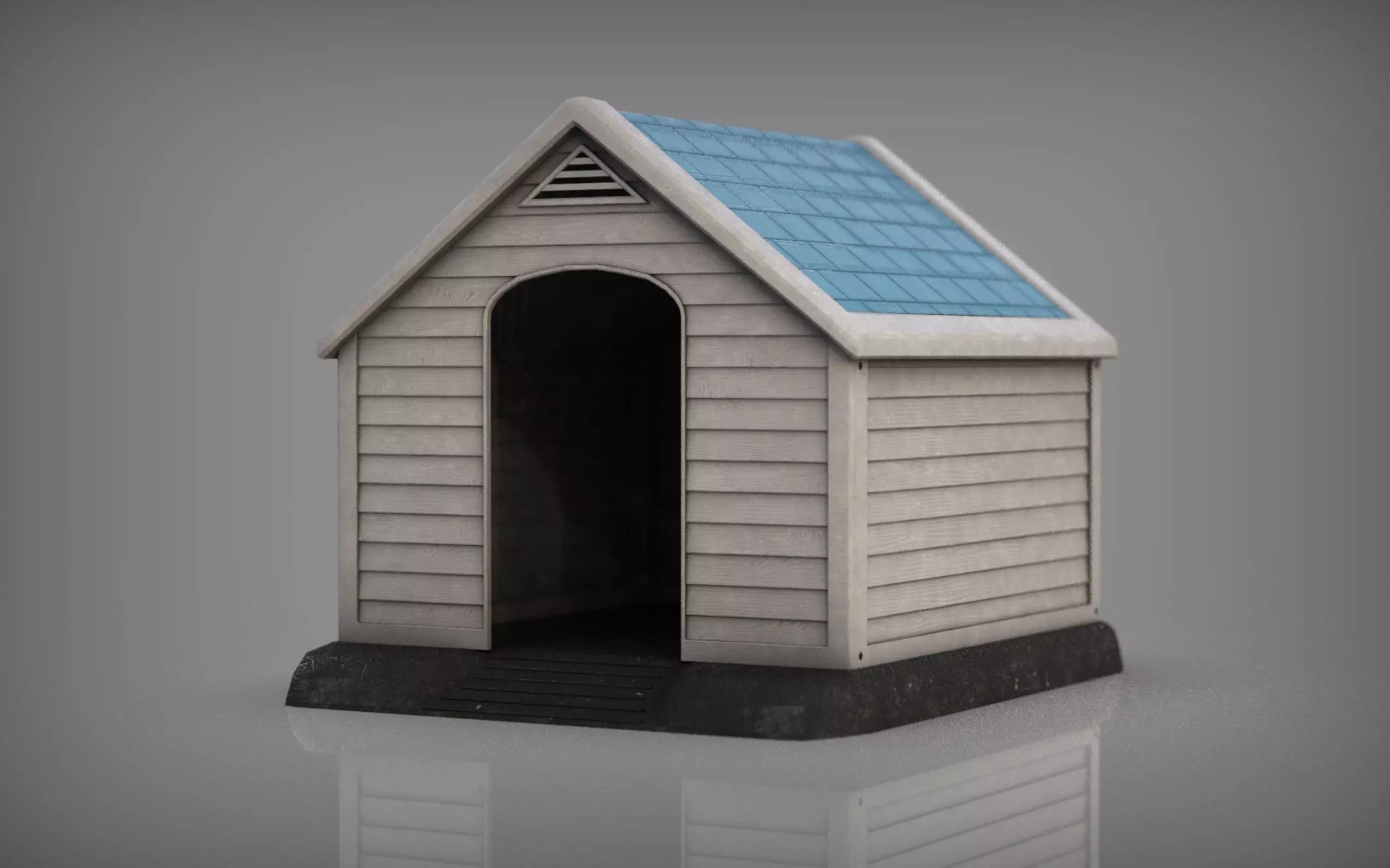 Dog House Low-poly 3D model