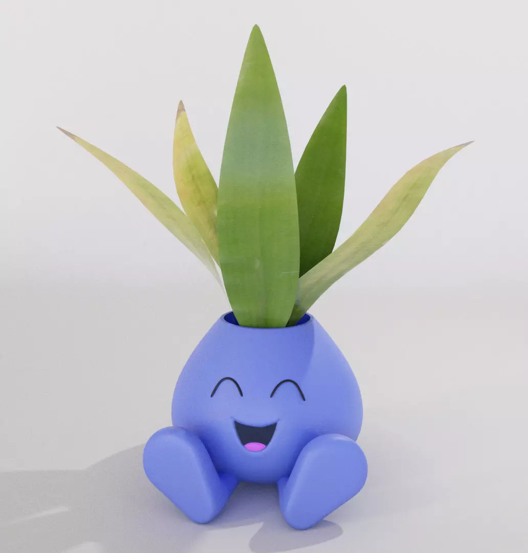 Oddish - maceta 3D print model_0