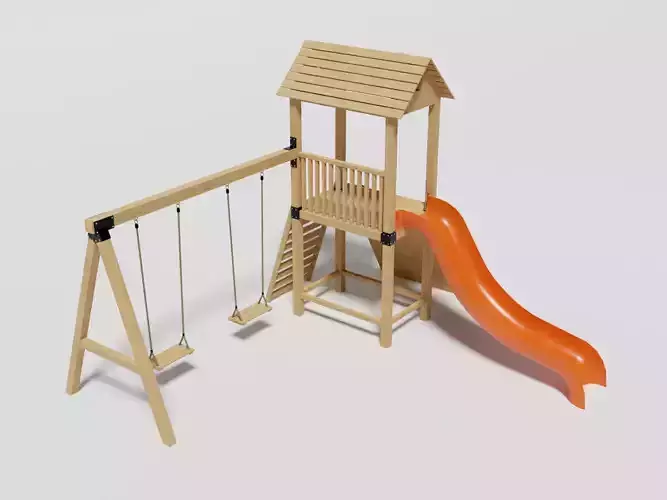 Playground Slide-Swing