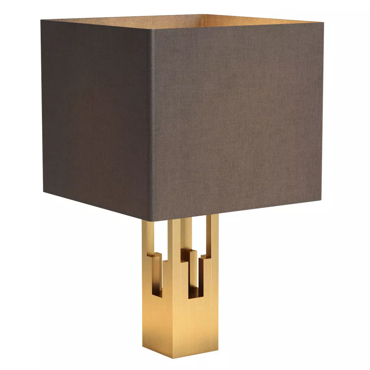 Square Pair of table Lamp by LA Studio 3D model