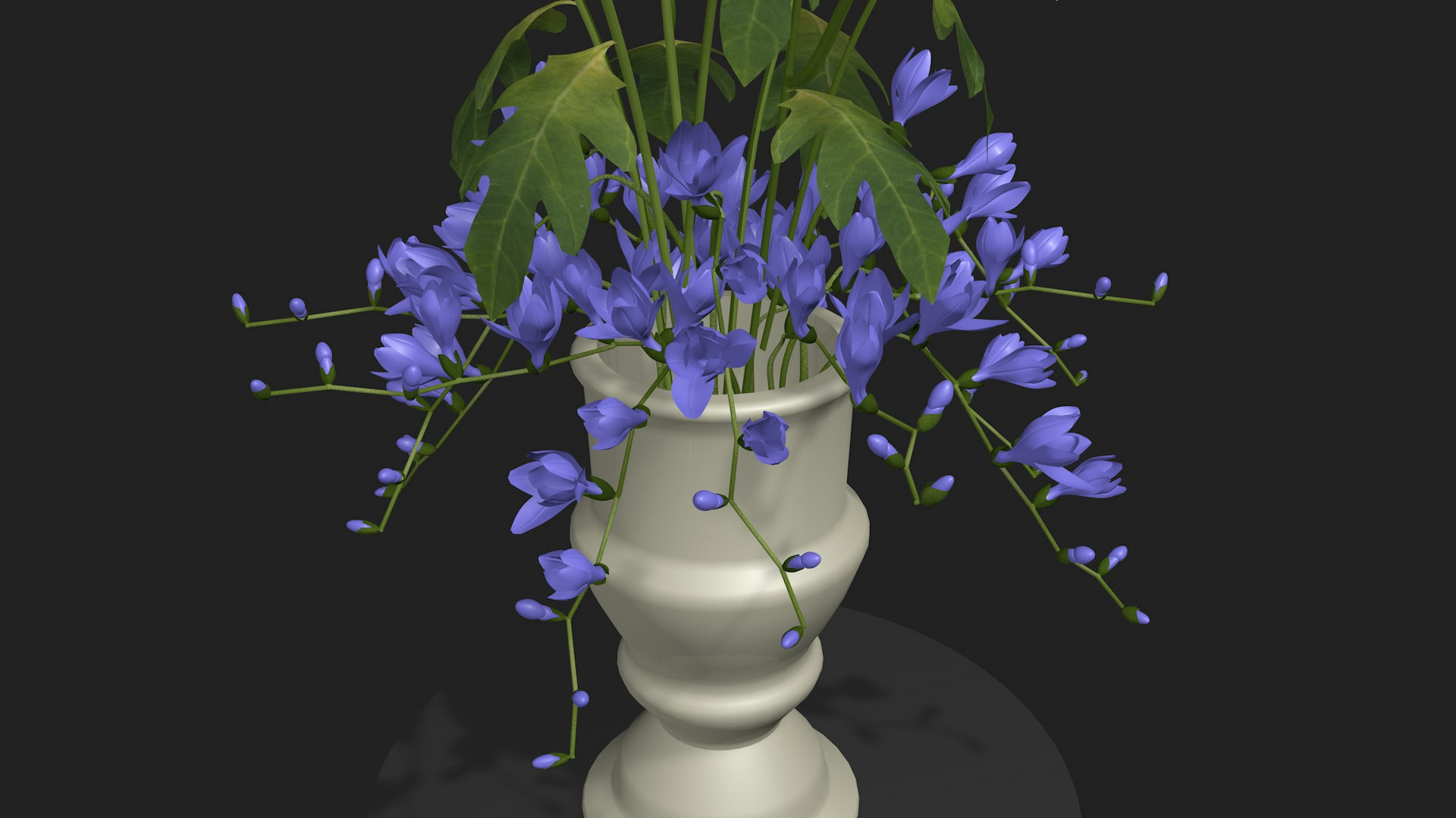 Flowers in a vase 3D model_4