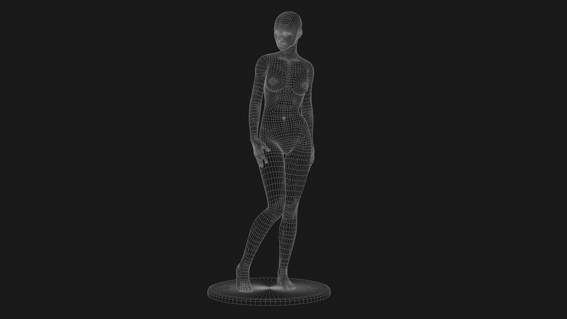 Mannequin female 3D model_9