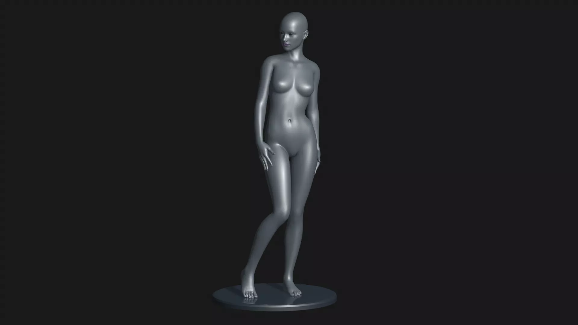 Mannequin female 3D model_0