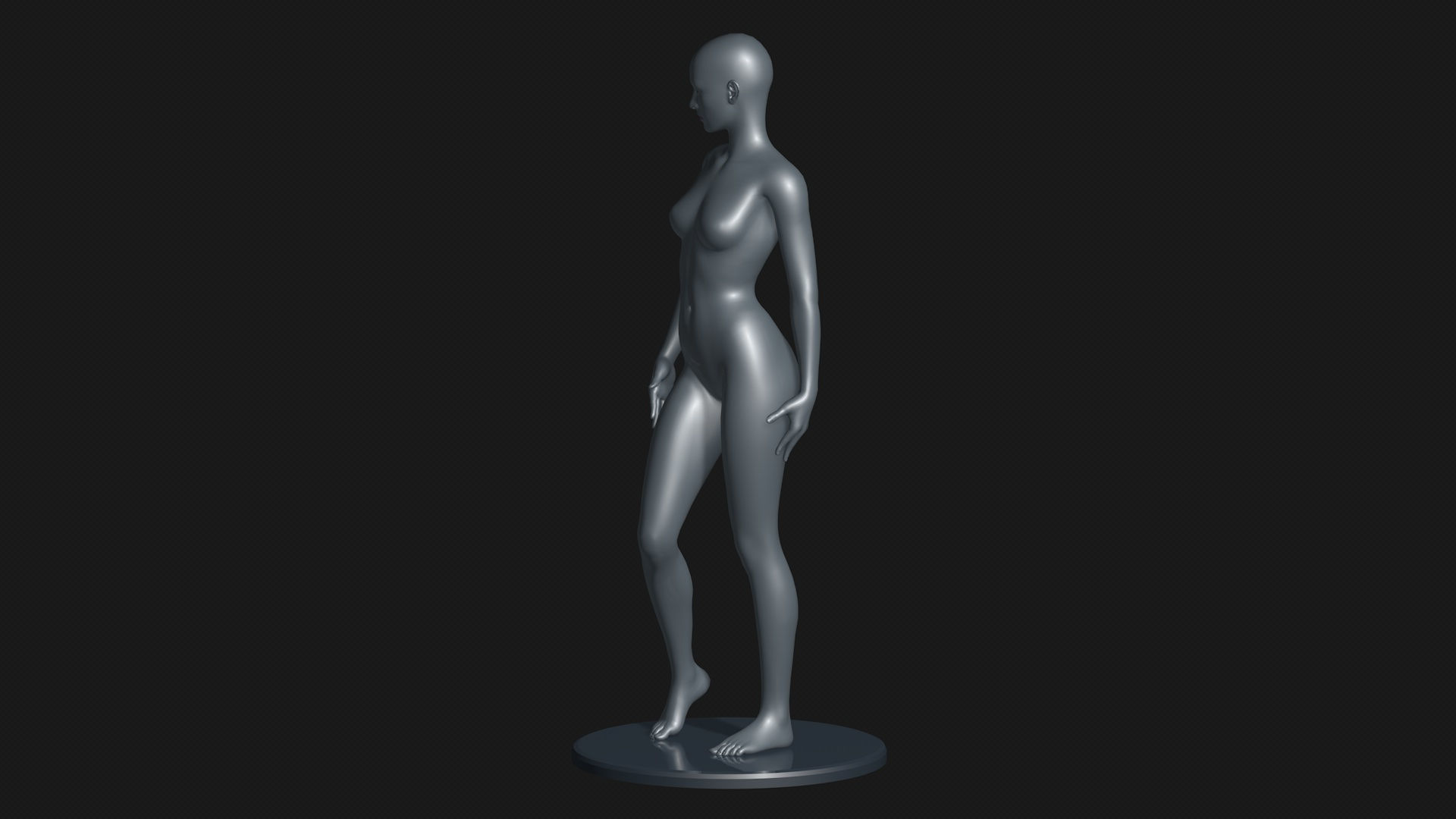 Mannequin female 3D model_4