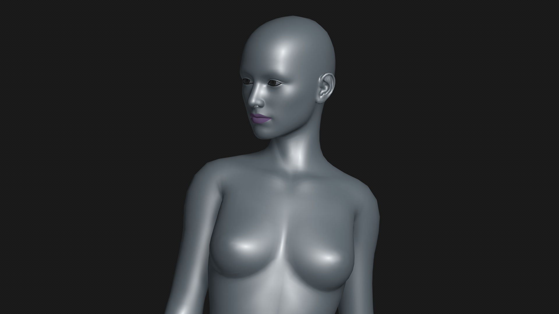 Mannequin female 3D model_6
