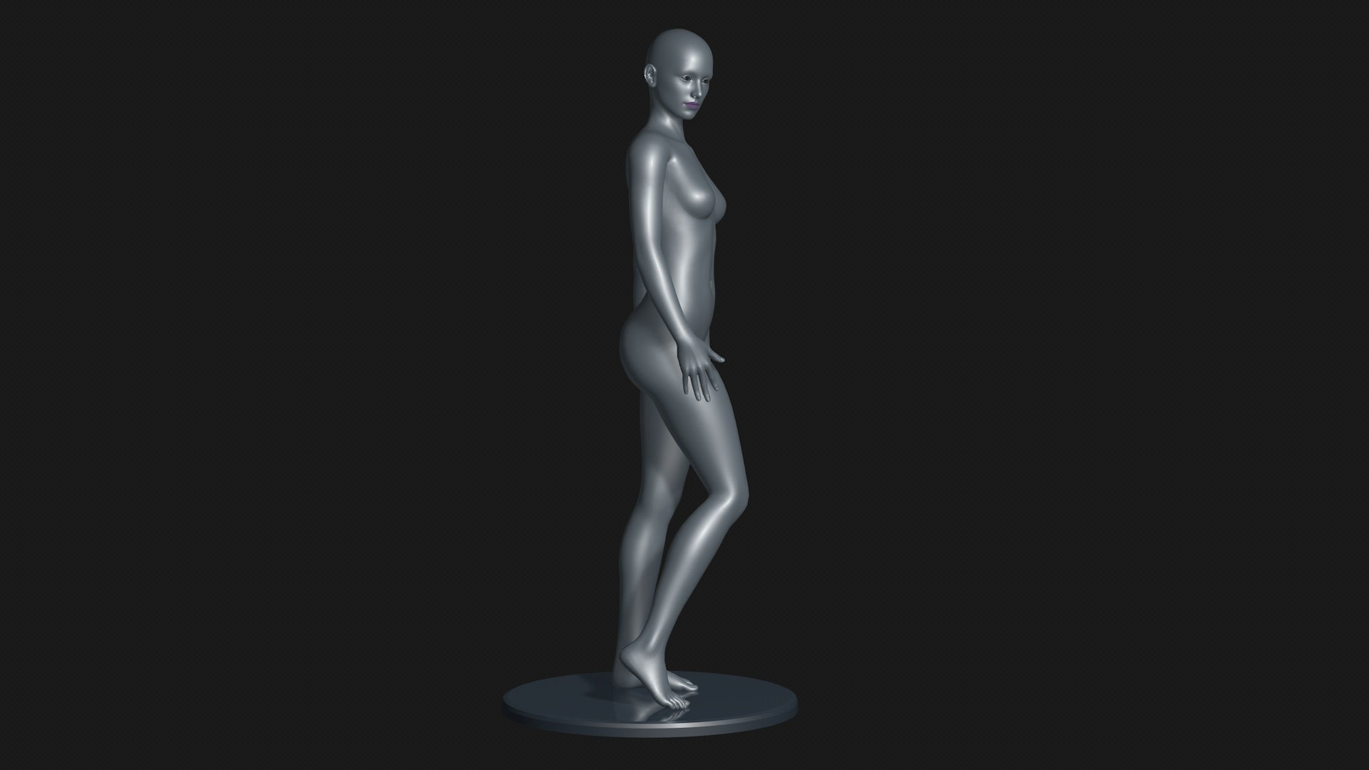 Mannequin female 3D model_1