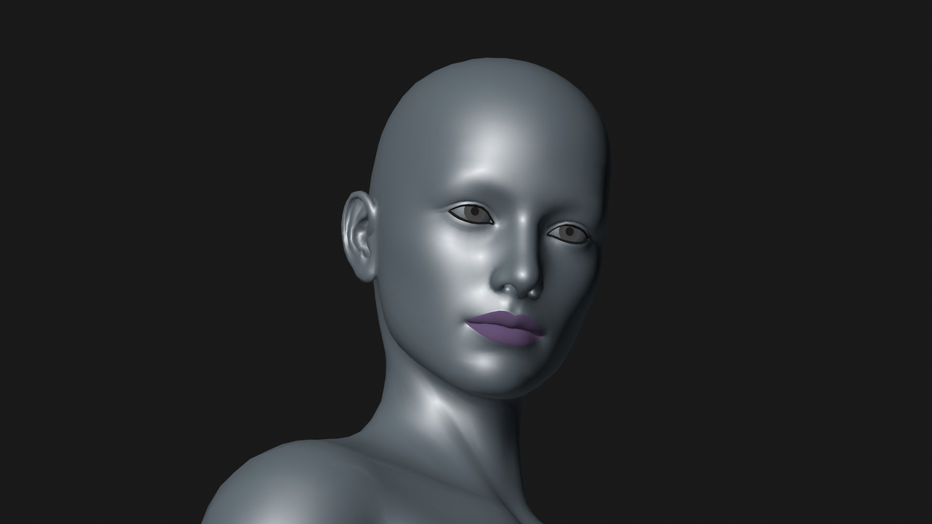 Mannequin female 3D model_8