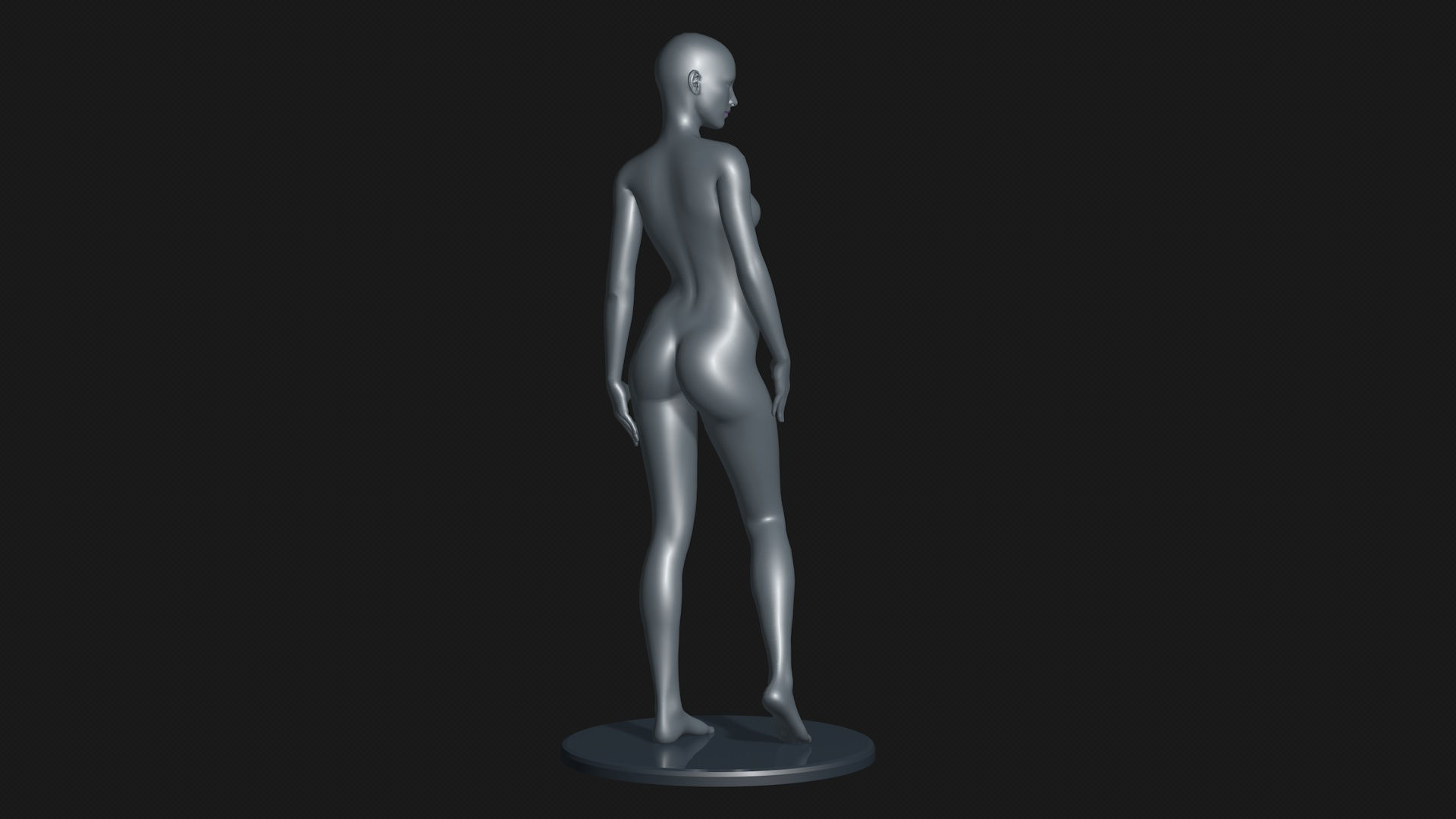 Mannequin female 3D model_2