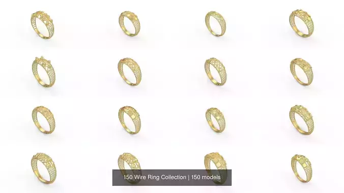 150 Wire Ring Collection 