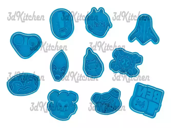 Ben 10 cookie cutters STL files