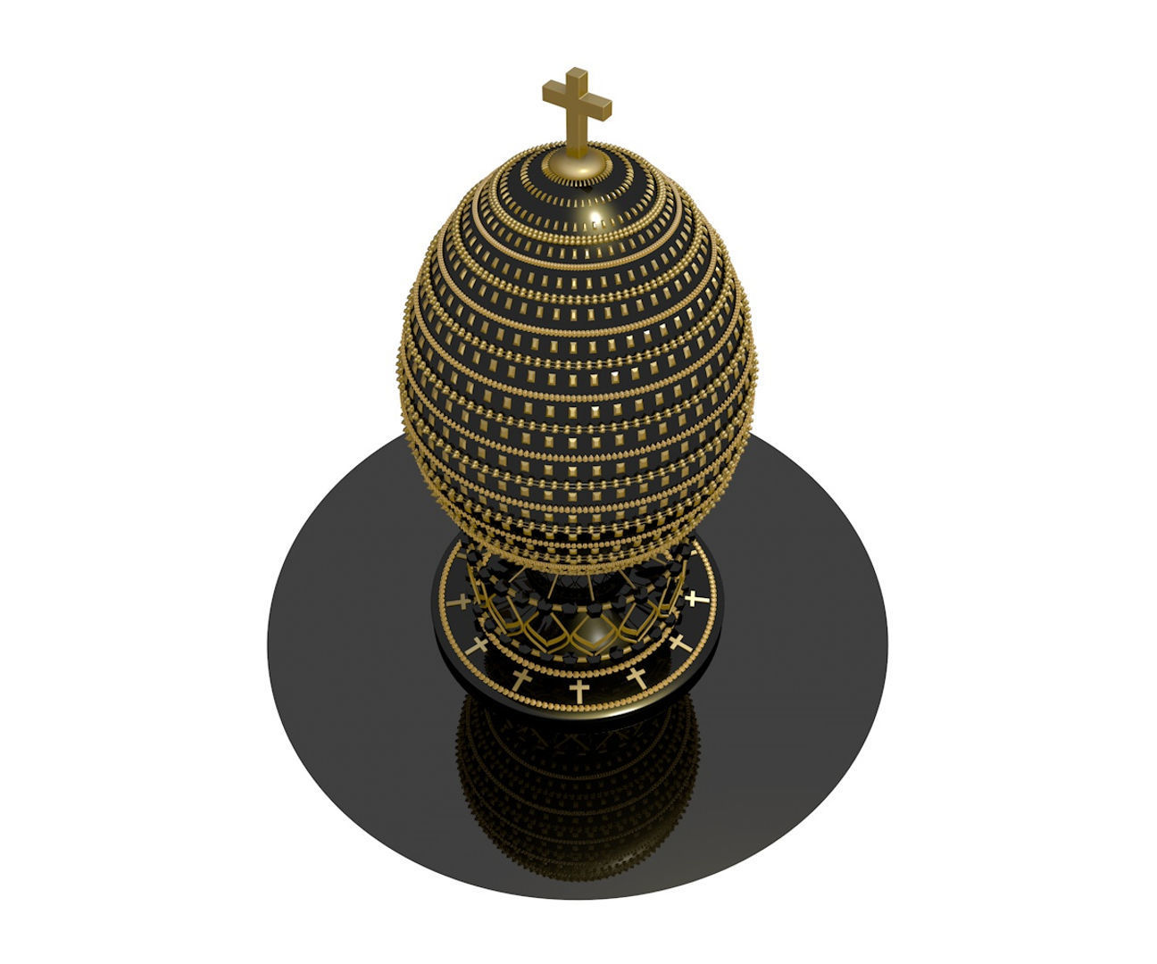 Egg FABERGE R5 3D model_4
