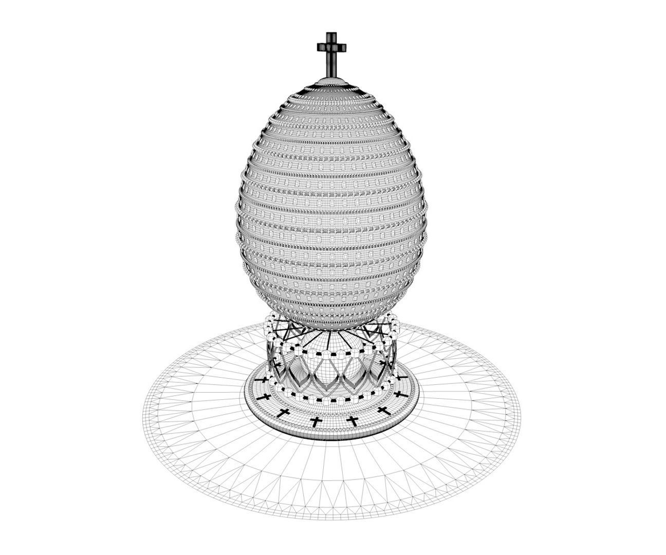 Egg FABERGE R5 3D model_7