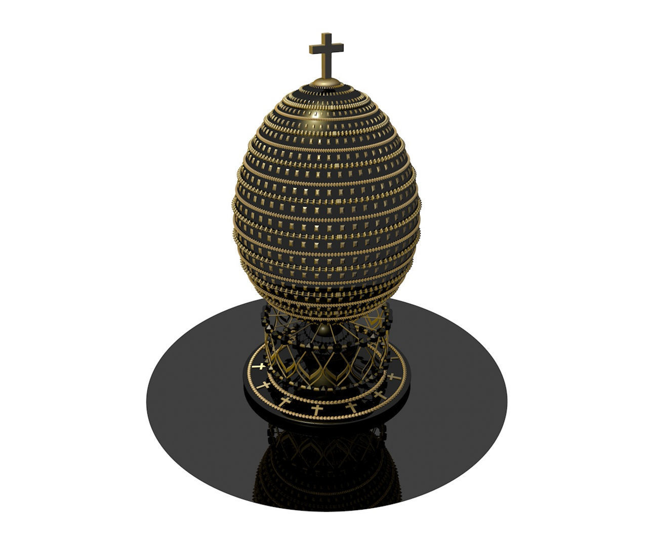 Egg FABERGE R5 3D model_2