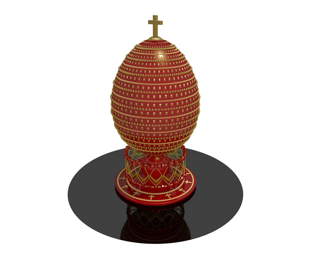 Egg FABERGE R5 3D model_1