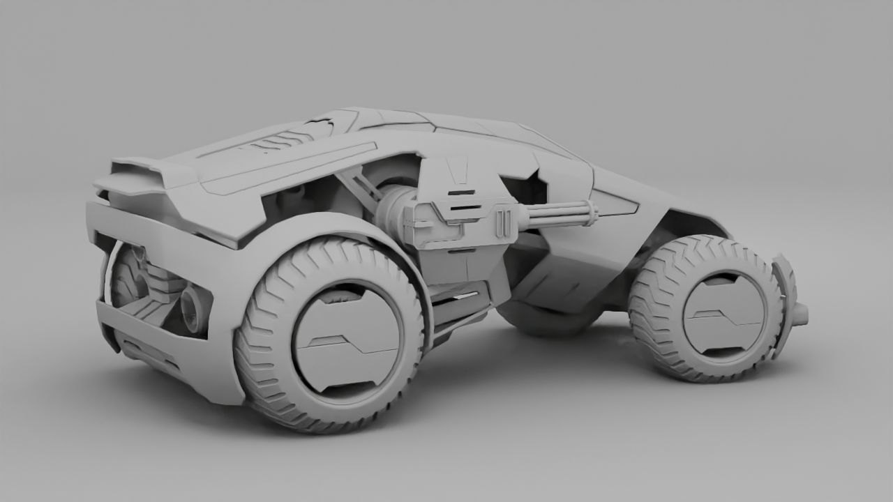 military vehicle 3D model_9