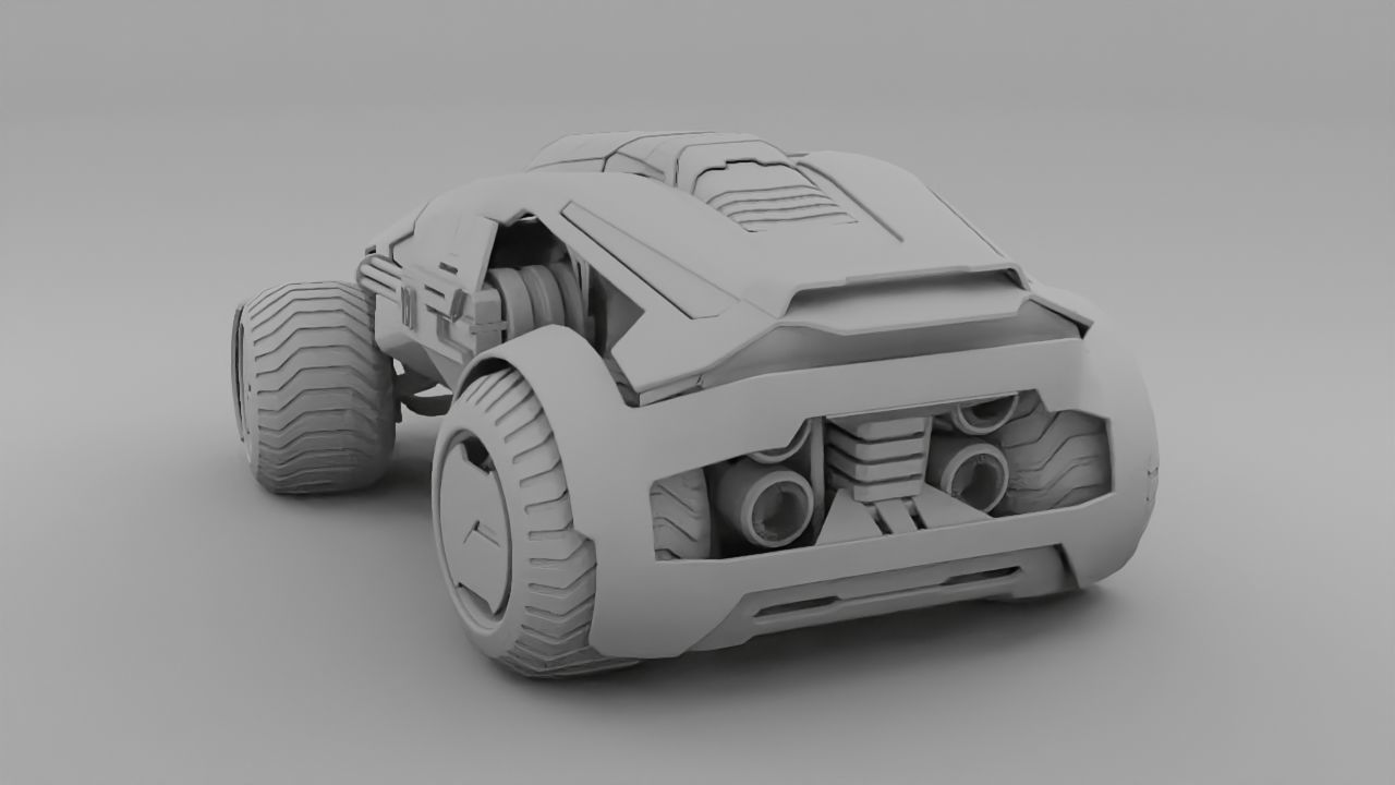 military vehicle 3D model_8