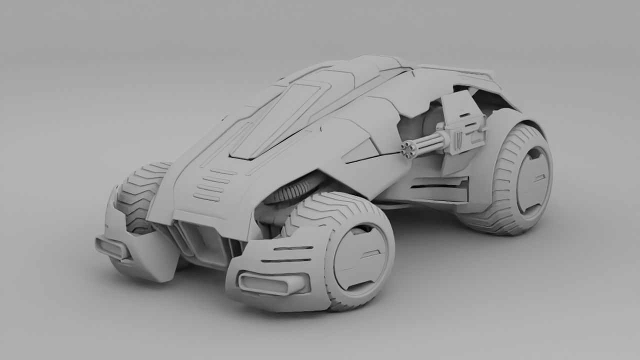 military vehicle 3D model_6