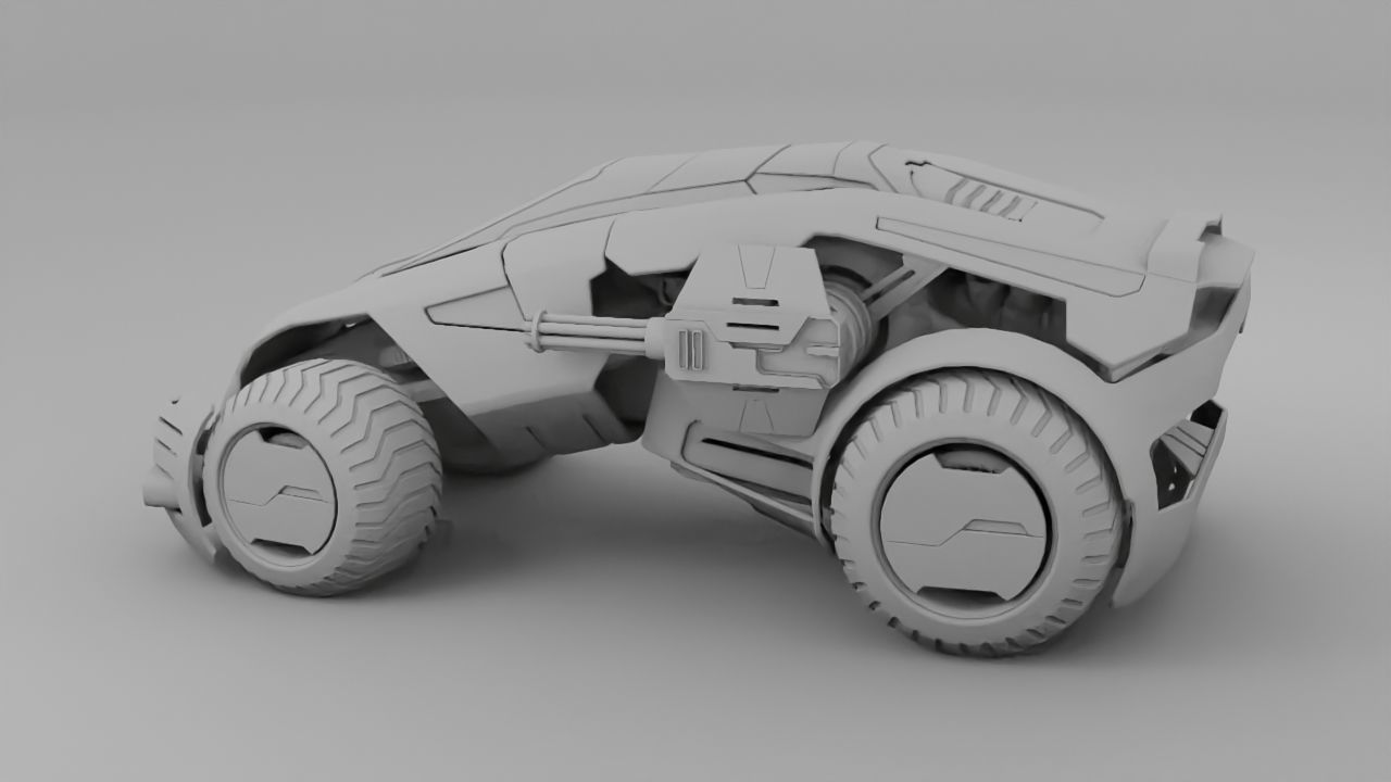 military vehicle 3D model_7