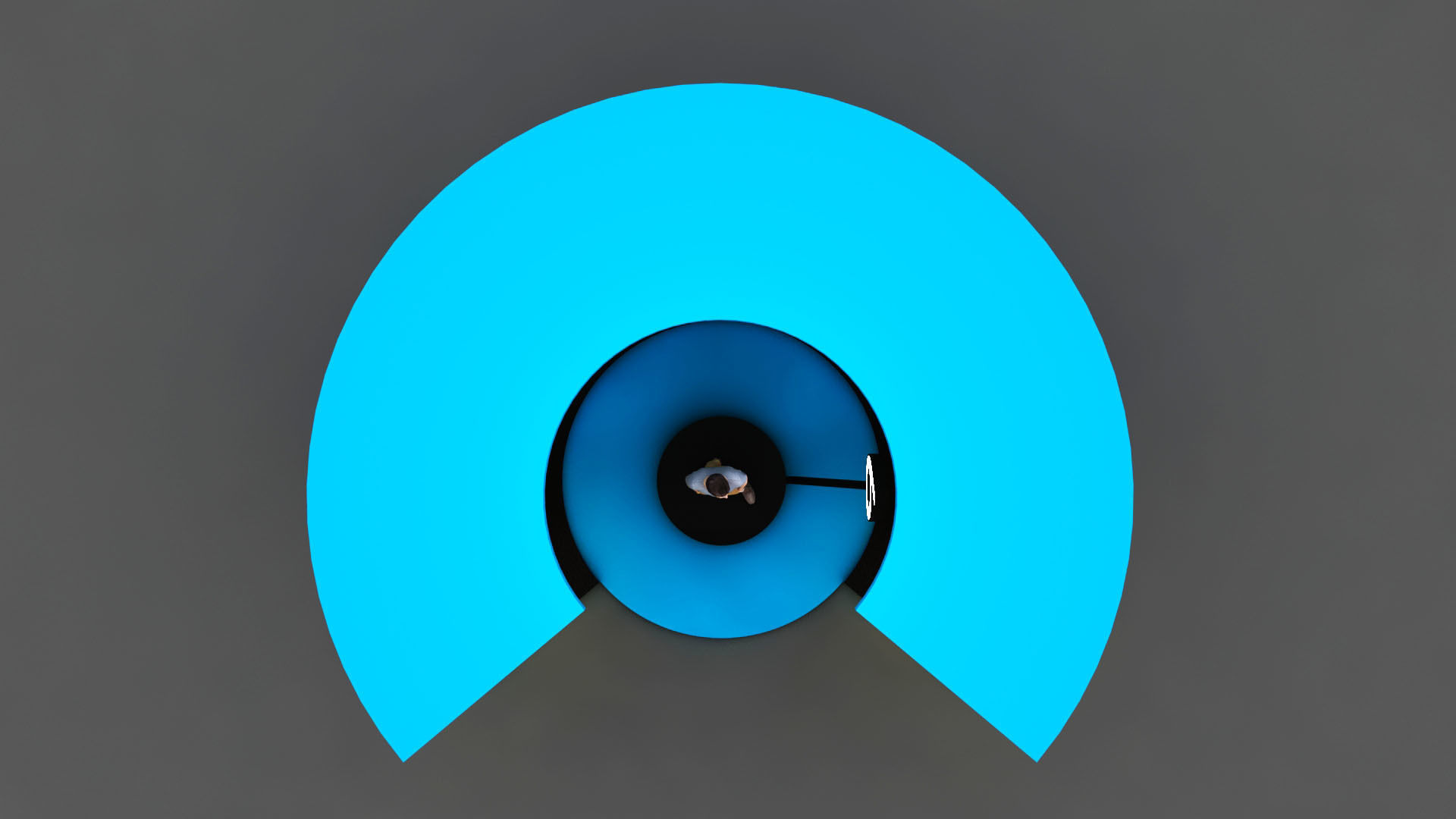 Semi circle stall  3D model_5