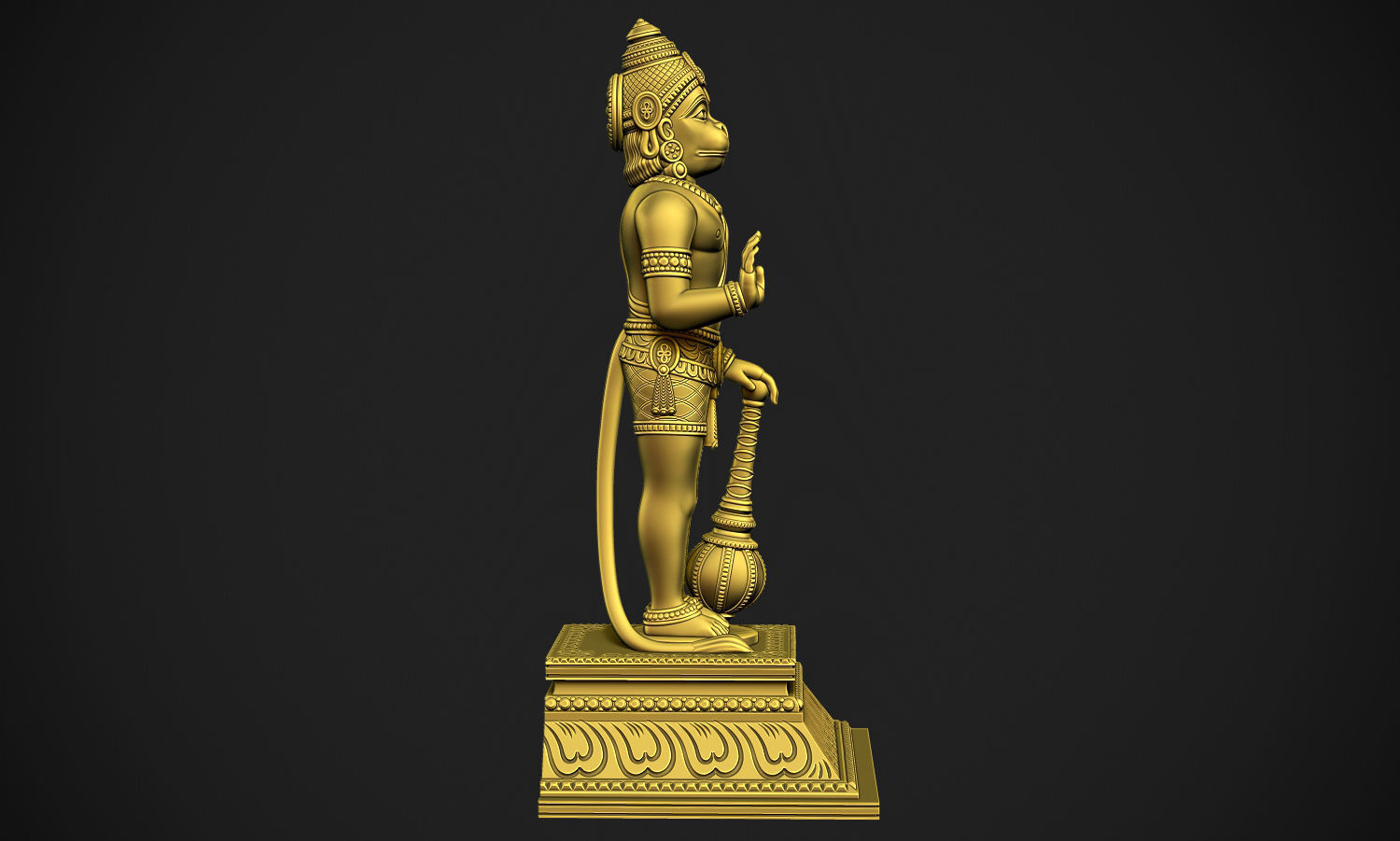 Hanuman JI  3D print model_8