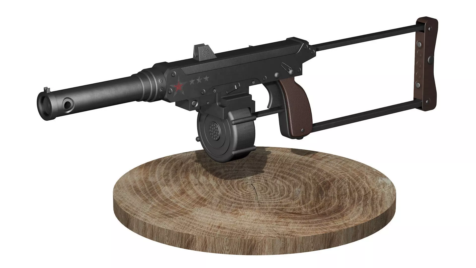 Homemade gun AVR2 3D model