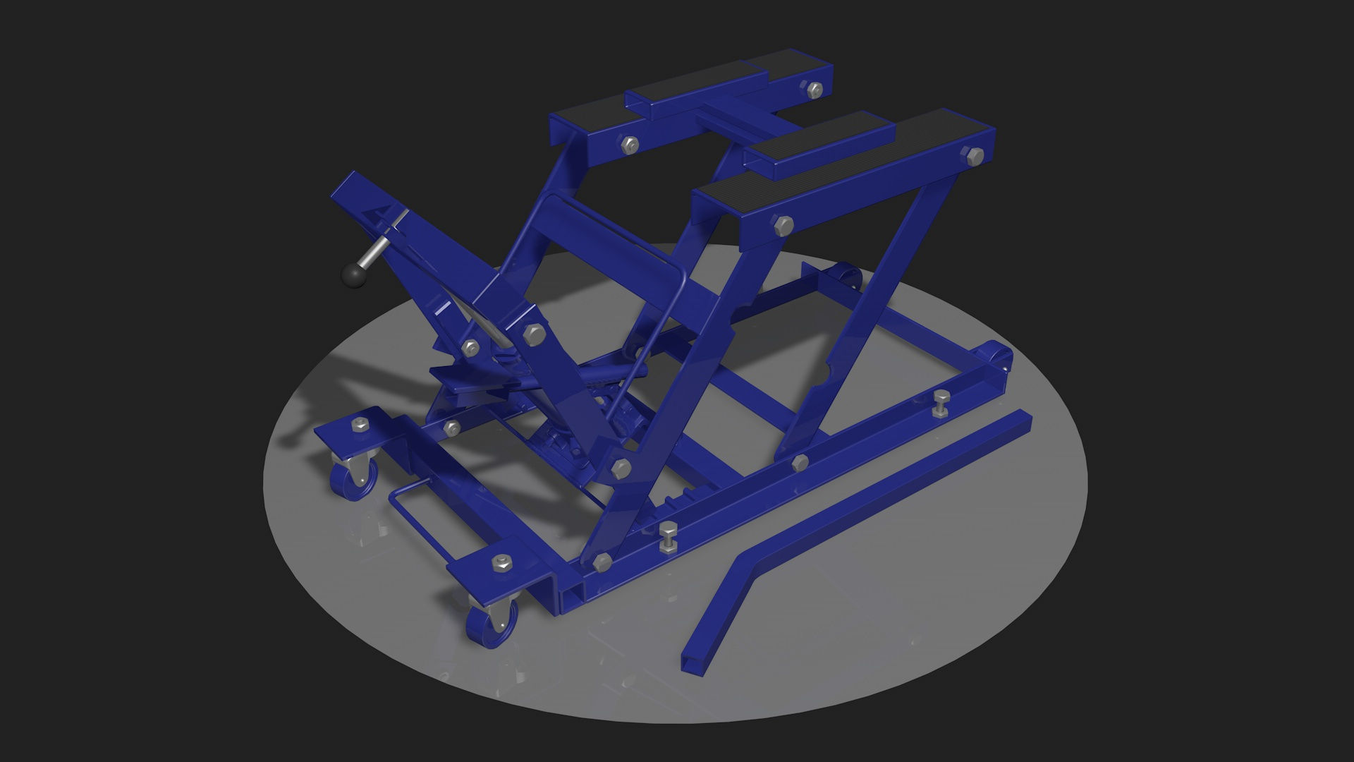 Motorcycle lifts three pieces set 3D model_5