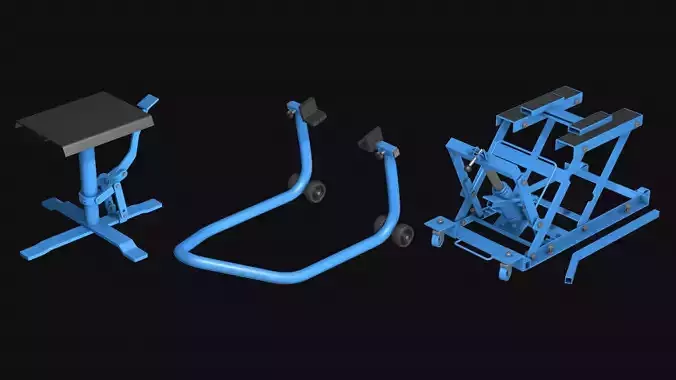 Motorcycle lifts three pieces set