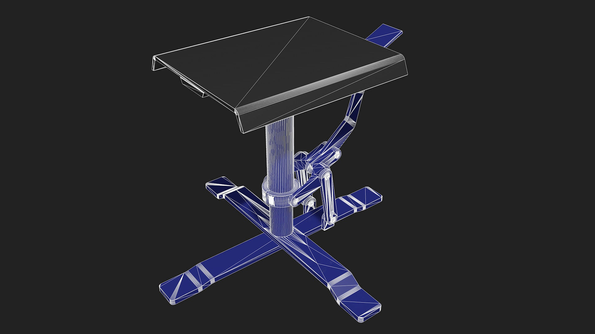 Motorcycle lifts three pieces set 3D model_4