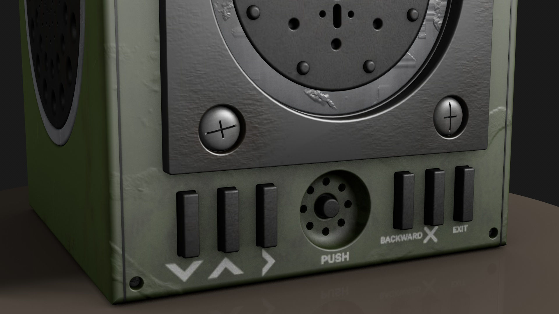 Military radio high poly 3D model_5