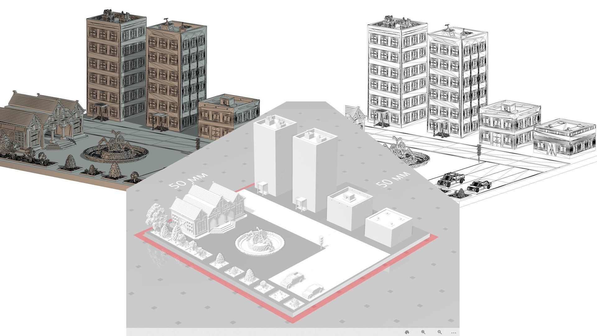 Voxel street Assets Low-poly Low-poly 3D model_9