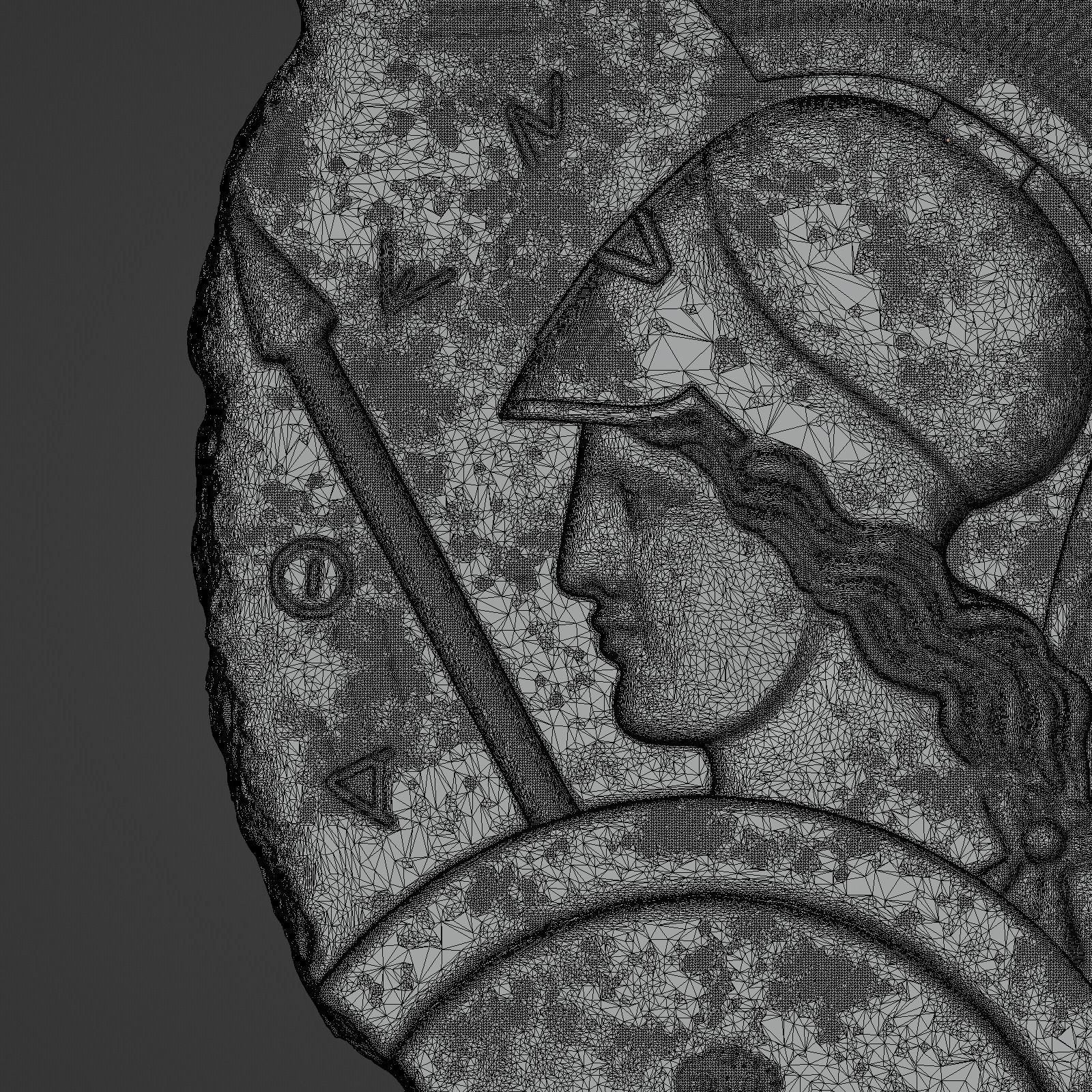 Athena Minerva Bas Relief 3D print model_26