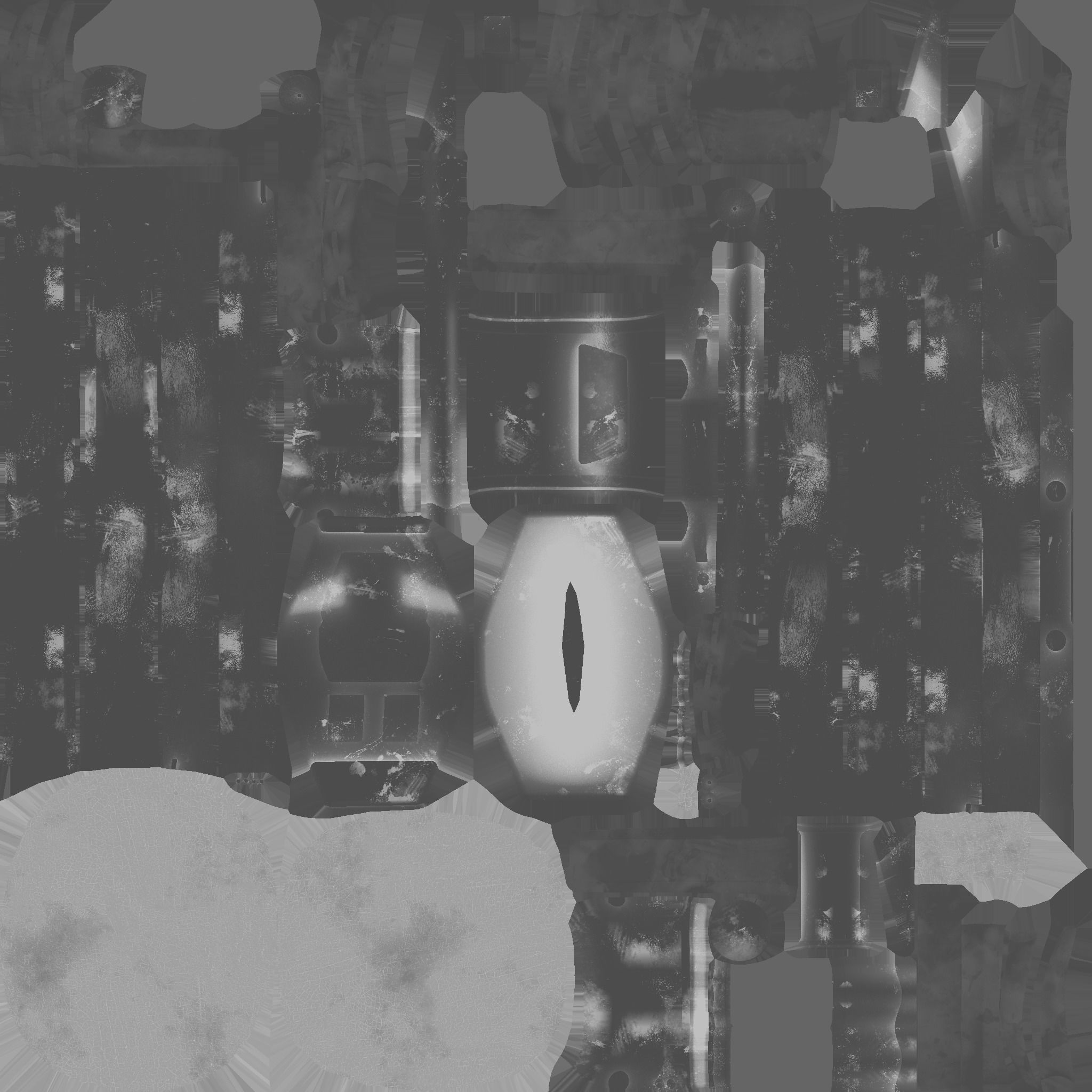 Jetpack Electric B04 Yellow - SciFi Character Design Low-poly 3D model_22